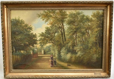 Lot 1125 - Isaac Sheppherd (1842-1899) oil on canvas - Stoke Park, Belstead Road, signed and dated 1885, 30.5cm x 45cm, in gilt frame