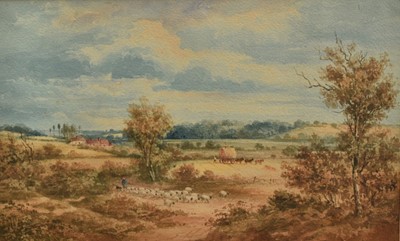 Lot 1118 - George Rowe (1797-1864) watercolour - Martlesham Creek, 21cm x 34cm, in glazed gilt frame