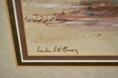 Lot 1060 - *Leslie Lancelot Hardy Moore (1907-1997) watercolour - River Alde, Snape Bridge, signed, titled verso, 27cm x 37cm, in glazed gilt frame