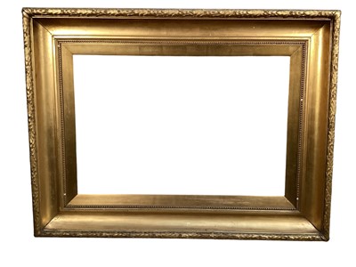 Lot 15 - Moulded wooden gilt frame, external 106cm x 80cm, internal 75cm x 49cm