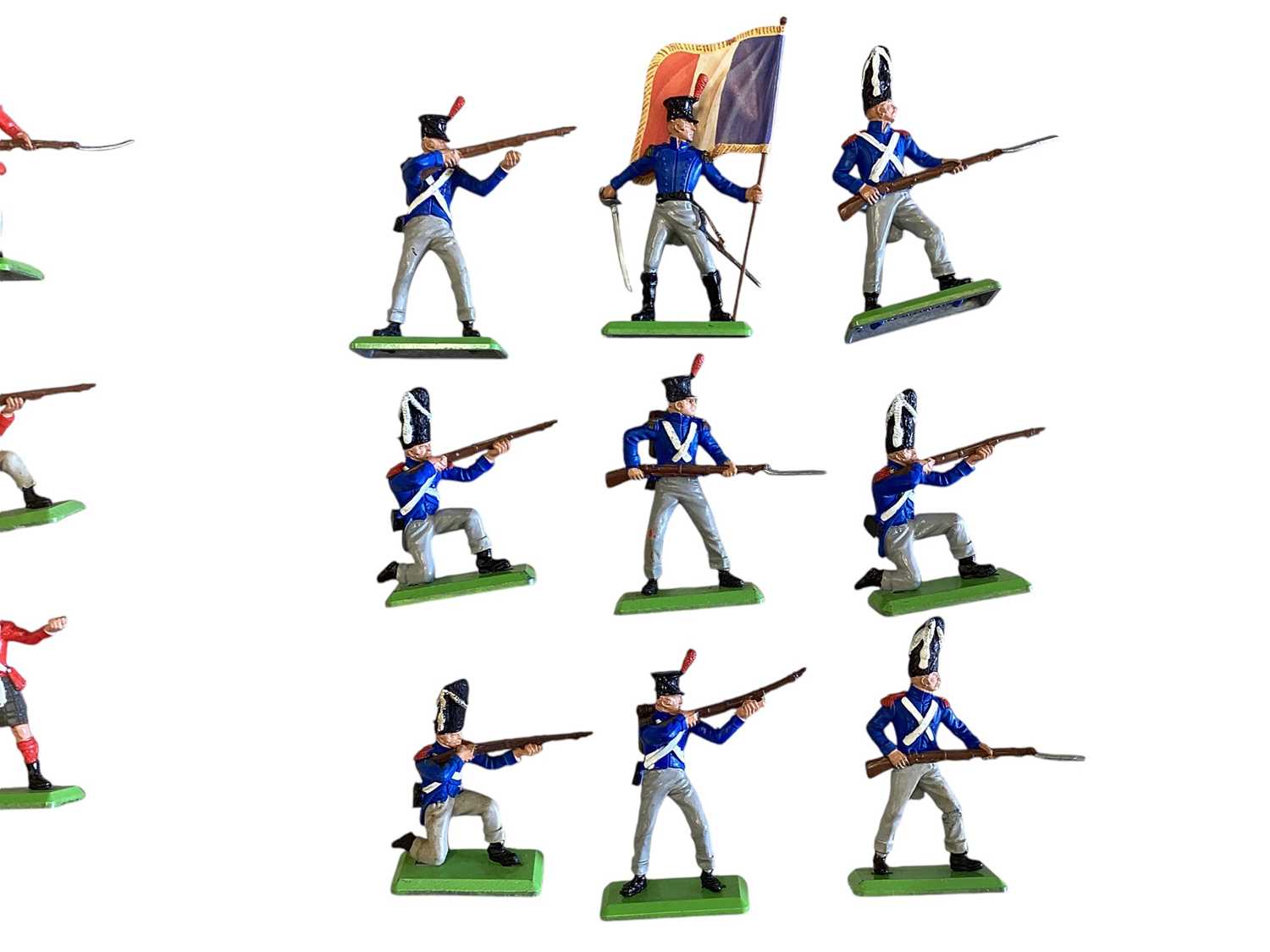 Lot 80 - Britains Deetail loose Waterloo British (x66) & French Infantry (x9), plus Foreign Legion (x30), (1 box)