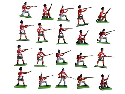 Lot 80 - Britains Deetail loose Waterloo British (x66) & French Infantry (x9), plus Foreign Legion (x30), (1 box)