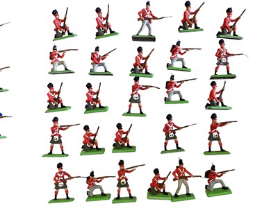 Lot 80 - Britains Deetail loose Waterloo British (x66) & French Infantry (x9), plus Foreign Legion (x30), (1 box)