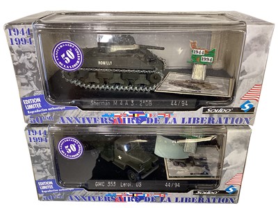 Lot 70 - Diecast boxed selection of Solido VE Day 50th Anniversary Limited Edition military models (17)