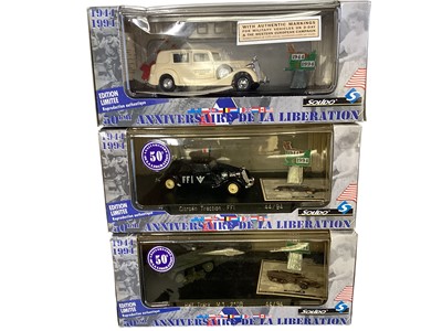 Lot 70 - Diecast boxed selection of Solido VE Day 50th Anniversary Limited Edition military models (17)