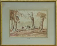 Lot 1398 - David Cox (1783 - 1859), pen and ink, pencil...