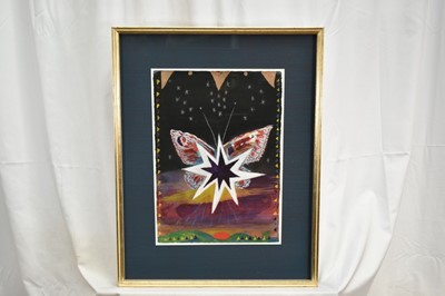 Lot 965 - Michael Chase (1915-2001) watercolour, Butterfly Star, 40cm x 28cm, framed and glazed.