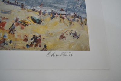 Lot 1017 - *Geoffrey Chatten (b.1938) group of four signed limited edition signed prints, Norfolk Beaches, Stormy Mill and a Female Nude, each numbered 170/250, unframed, 30.5cm x 40.5cm (4)