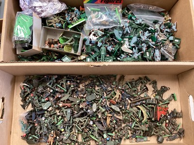 Lot 82 - Britains, Marx, Timpo & others plastic WWII infantry and royal household soldiers (7 boxes)