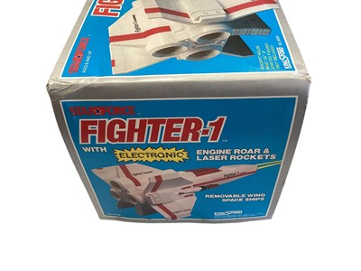 Lot 86 - CEJI (c1980) L'Atlantis Joustra Sonic Control model, with instruction sheets, boxed No.1006 & Kingssford Starforce Fighter-1, with instruction sheet, boxed No.8500 (2)