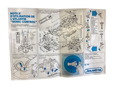 Lot 86 - CEJI (c1980) L'Atlantis Joustra Sonic Control model, with instruction sheets, boxed No.1006 & Kingssford Starforce Fighter-1, with instruction sheet, boxed No.8500 (2)