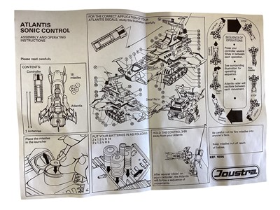 Lot 86 - CEJI (c1980) L'Atlantis Joustra Sonic Control model, with instruction sheets, boxed No.1006 & Kingssford Starforce Fighter-1, with instruction sheet, boxed No.8500 (2)