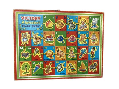Lot 89 - Victory vintage hand cut wood jigsaws and others (2 boxes)