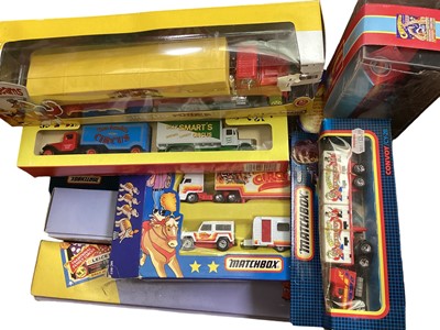 Lot 91 - Diecast selection of boxed Circus models to include Corgi, Matchbox, Dinky Collections and others (qty)