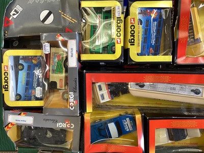 Lot 94 - Diecast Corgi boxed selection of models including buses OB range and others (3 boxes)