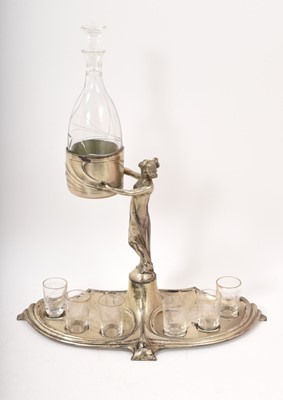 Lot 669 - Art Deco WMF glass and decanter set