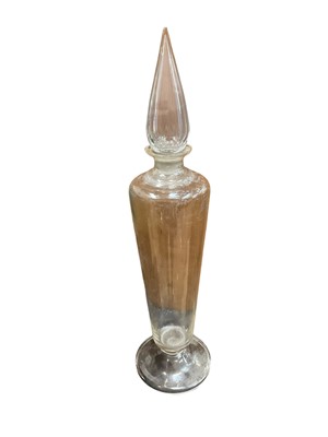 Lot 230 - Large glass apothecary jar and stopper