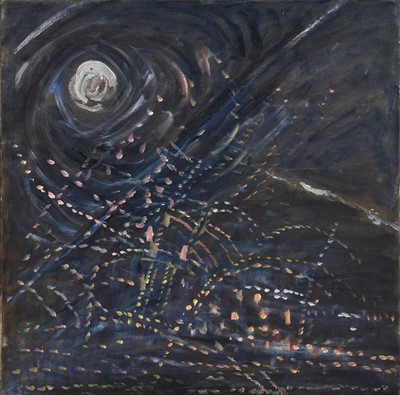 Lot 1078 - *Elinor Bellingham-Smith (1906-1988) oil on canvas - 'Moonlight', 60.5cm square