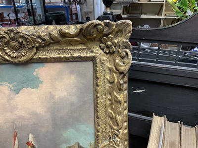 Lot 1122 - Attributed to Henry Martens (c.1790-1868) oil on canvas - Suffolk Yeomanry Cavalry, inscribed and dated 1845, 36cm x 25.5cm, in good gilt frame, together with a 19th century hand coloured engravin...