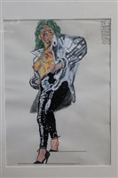 Lot 1417 - *John Bratby (1928 - 1992), mixed media study...