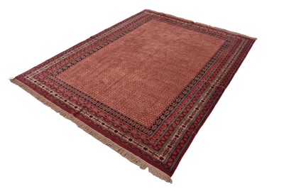 Lot 1334 - Indian hand knotted woolen carpet, 244cm x 316cm, recently professionally cleaned at a cost of £260