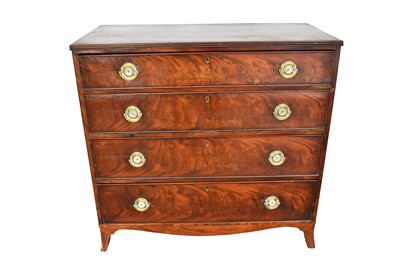 Lot 1222 - Regency mahogany chest