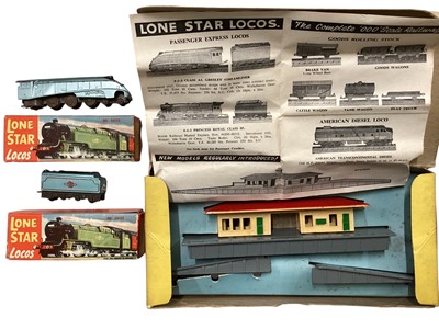 Lot Lone Star OOO Gauge locomotives, rolling stock, accessories & track (1 box)