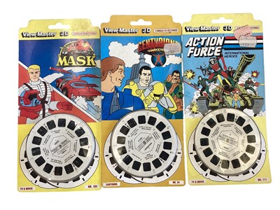 Lot Adventures of Batman 8mm home movies, View Master 3-Dimension viewer & triple reel Centurion NR34, Mask NR103 & Action Force NR111 (21 pictures per reel), The S.E.L. Ace Projector, Peak 16mm...