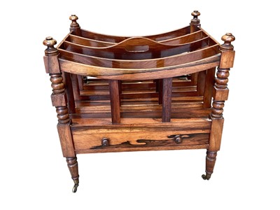 Lot 1311 - Victorian rosewood canterbury