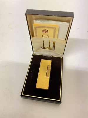 Lot 621 - 1970s Dunhill pocket lighter in original box