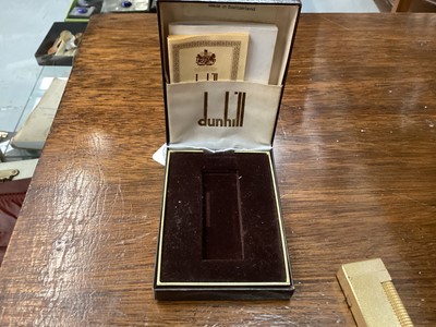 Lot 621 - 1970s Dunhill pocket lighter in original box