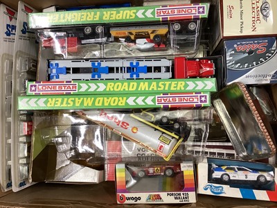 Lot 136 - Diecast boxed selection including Majorette, Autocrafts, Joel, Siku & others (2 boxes)