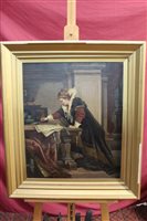 Lot 1430 - Late 19th century oil on canvas - Queen...