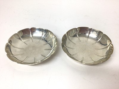 Lot 1010 - Pair of Georgian style silver strawberry dishes