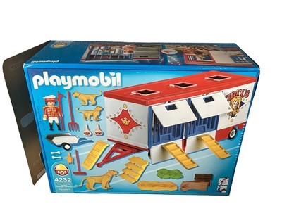 Lot 163 - Playmobil Circus Lion Cage Trailer, with box (opened but most contents still sealed) No.4232 (1)