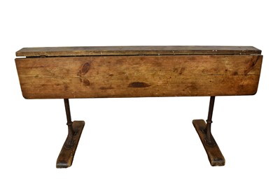 Lot 1723 - Unusual 19th century folding table (from a canal boat)