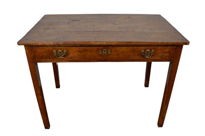 Lot 1538 - Antique pine single drawer side table