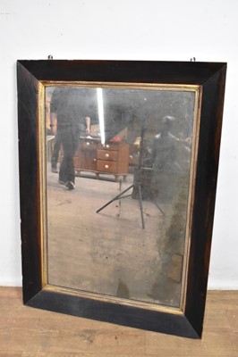 Lot 1539 - Early Victorian rosewood wall mirror