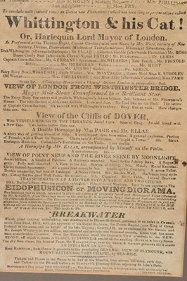 Lot 93 - 19th century Sadlers Wells theatre poster and another for Theatre Royal, Bristol