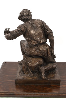 Lot 1057 - Irena Sedlecka (b. 1928) resin sculpture of Sir Henry Irving as Macbeth