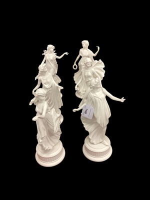 Lot 1198 - Set of Wedgwood porcelain figures - The Dancing Hours