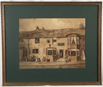 Lot 232 - A.McArthur, pair of watercolours depicting Bradford Taverns