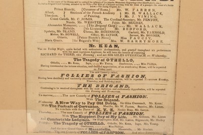 Lot 1065 - Theatre Royal, Haymarket theatre bill advertising Macbeth, and another