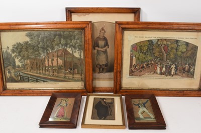 Lot 1068 - Group of hand coloured theatrical prints