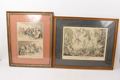 Lot 1061 - Thomas Rowlandson satirical print - Chaos is come again, and another