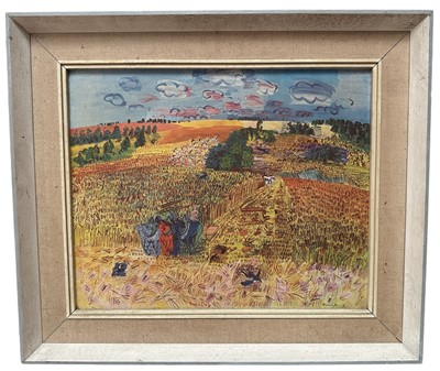 Lot 6 - Raoul Dufy (1877-1953) coloured print - The Wheat Field, 28.5cm x 35cm, framed