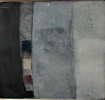 Lot 8 - Roger Cecil (1942-2015) mixed media on paper - Abstract, signed and dated '95, inscribed verso, 44.5cm x 48.5cm, in glazed gilt frame