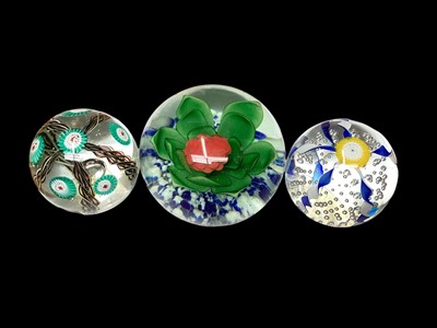 Lot 1160 - Group of ten mostly Murano millefiori and other paperweights