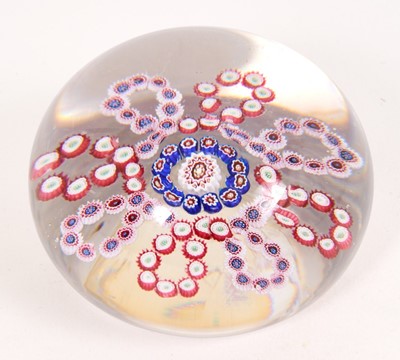 Lot 227 - Antique Baccarat millefiori garland paperweight, circa 1845-60, Philips label