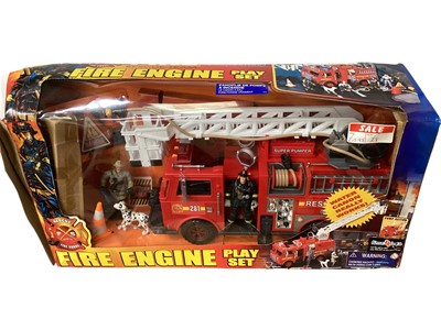 Lot 239 - Chap Mei Police v Badguyz & Fire Squad, plus other Police, Fire & Rescue action figures (qty)